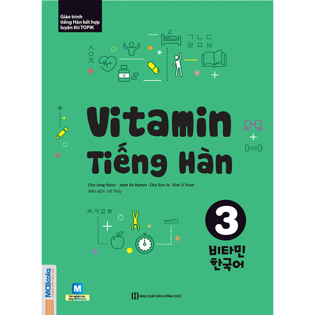 Vitamin Tiếng Hàn 3 (Học Kèm App: MCBooks Application) (Tặng Thước Đo Chiều Cao Cho Bé)