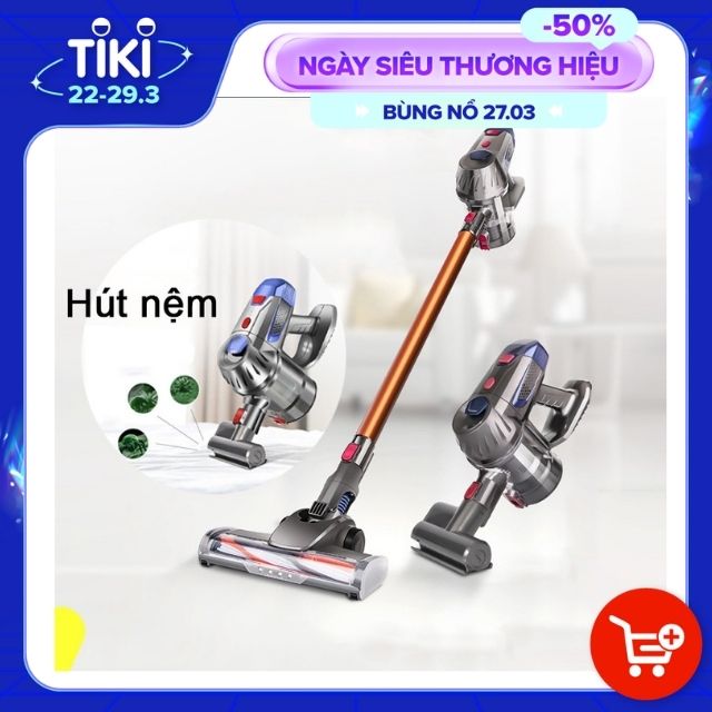 Máy Hút Bụi Cầm Tay Không Dây, 2 Chế Độ Hút Siêu Mạnh Giúp Loại Bỏ Bụi Bẩn Trên Các Mặt Phẳng, Ngóc Ngách