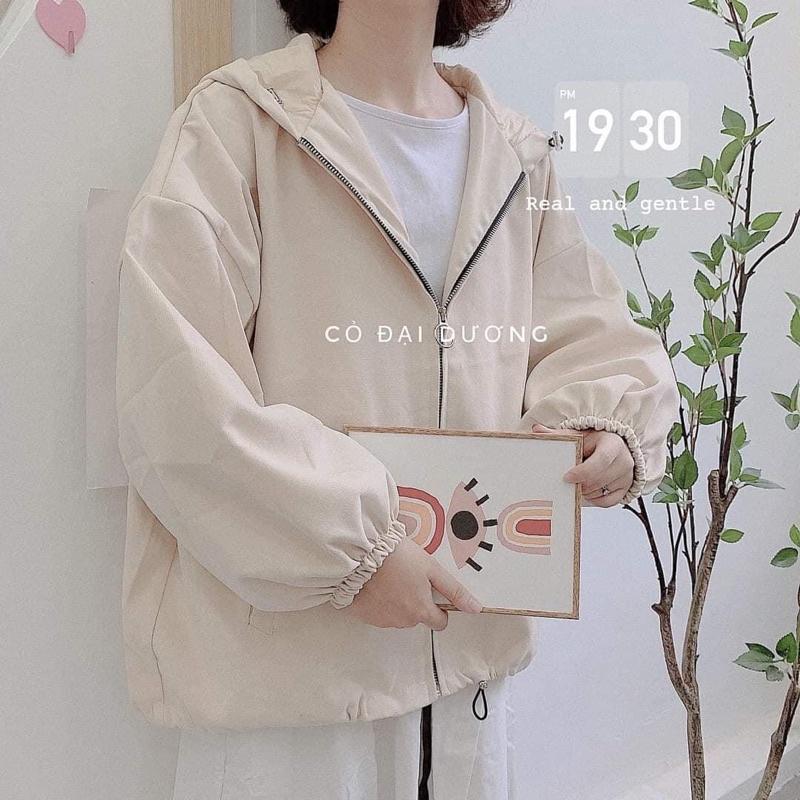 Áo Khoác Da Lộn 2 Lớp Trơn Tay Cánh Dơi Có Mũ Khóa Dây Kéo Hottren Form Dưới 65kg