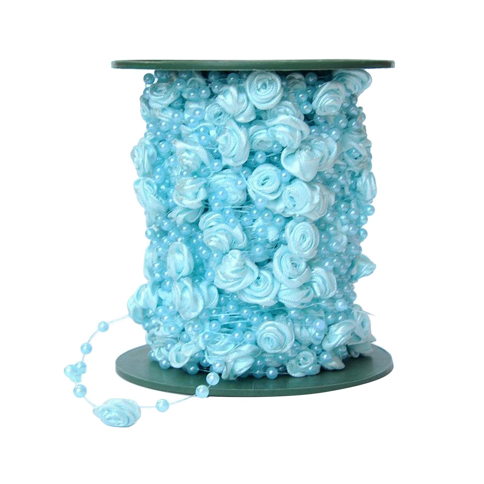 Pearl Garland Beads Chain Trim DIY Wedding Bride Craft Accessories Pink