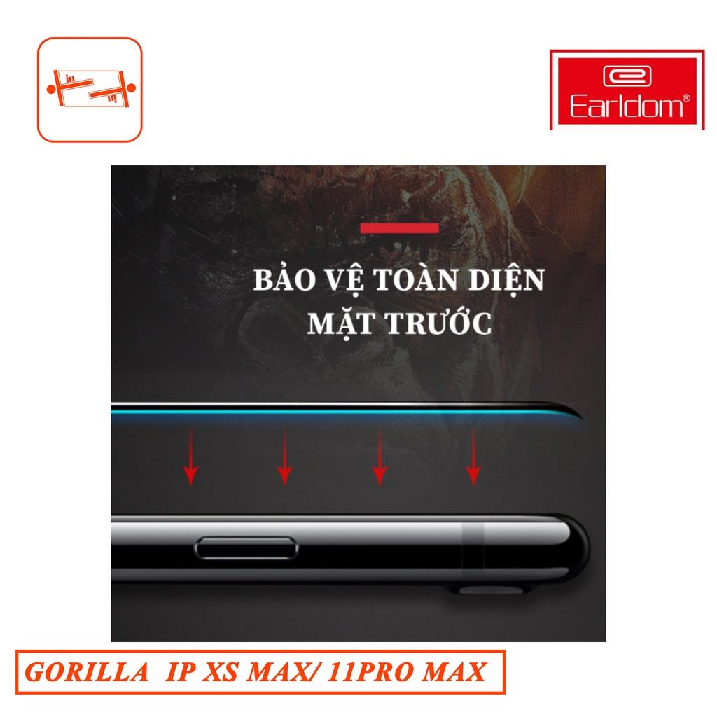 KÍNH CƯỜNG LỰC Dành cho IPHONE XSMAX/ 11 PROMAX GORILLA EARLDOM - Hàng chính hãng