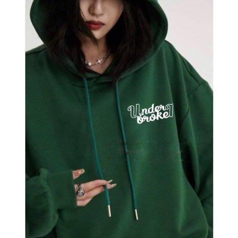 Áo KHOÁC Hoodie XANH LÁ UNDER BROKEN và Ulzzang Unisex