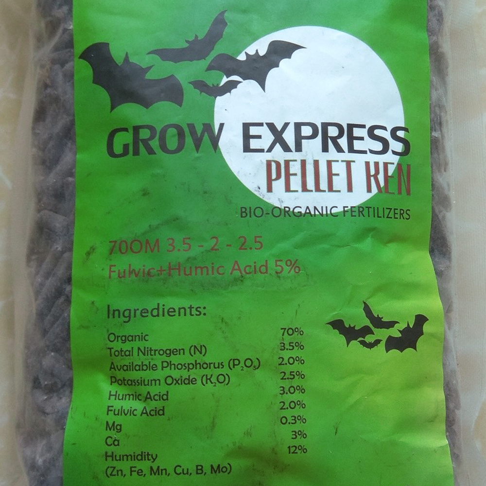 Phân Dơi hữu cơ sinh học Grow Express Pellet Ken