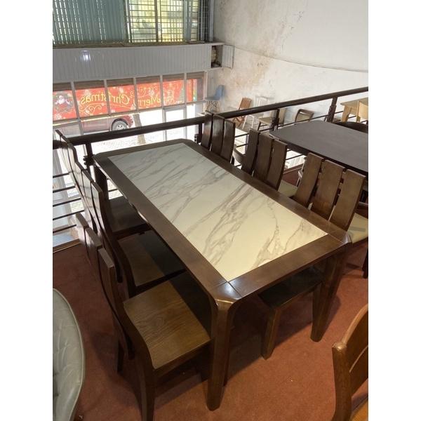 Bộ bàn ăn mặt đá 6 ghế