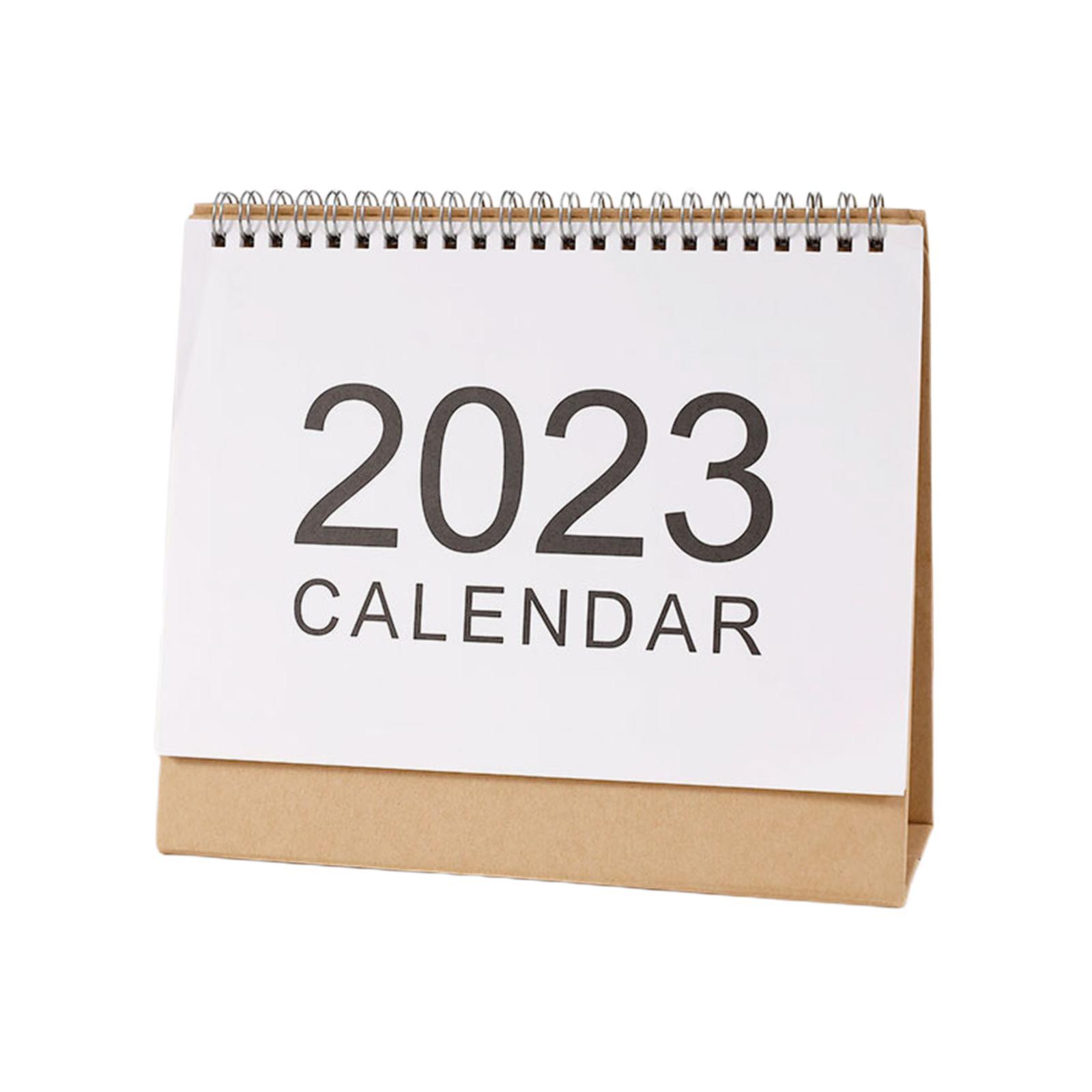 2 Desktop Schedule Planner Sheet ,Monthly 2023 Desk Calendar for Office