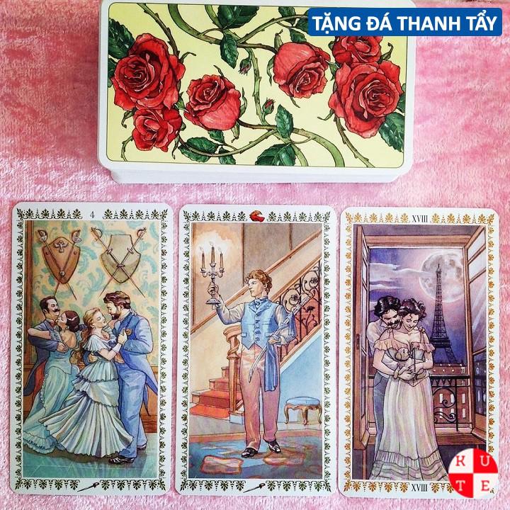 Bài Tarot Romantic 78 Lá Bài Tặng File Tiếng Anh Và Đá Thanh Tẩy