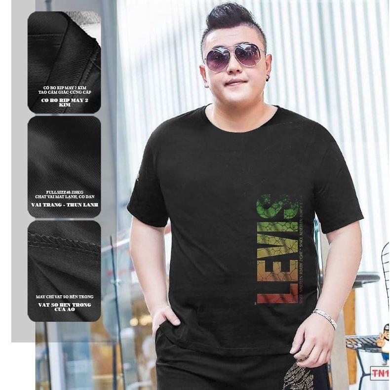 áo thun nam BIG SIZE, từ 4XL đến 8XL áo phông nam size lớn ATBG06, form giấu bụng, cotton- Thời Trang Waoo