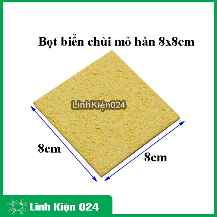 Bọt biển chùi mỏ hàn 8x8cm siêu dầy lau mũi hàn cực sạch