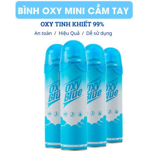 Bình Oxy Mini cầm tay chứa oxy tinh khiết 98%