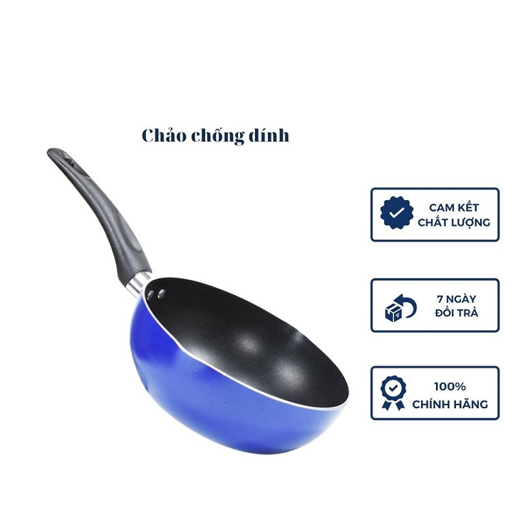 Chảo chống dính sâu lòng Gold.sun đường kính 20cm có miệng rót cao cấp