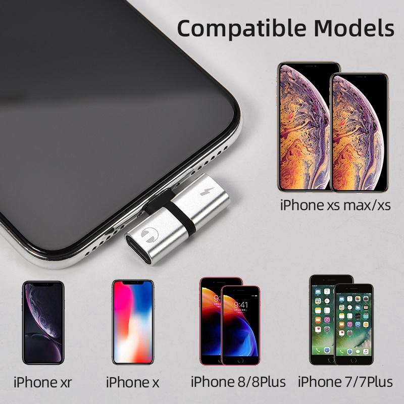 Đầu Chia Cổng Sạc Và Tai Nghe 2 Trong 1 Cho Iphone