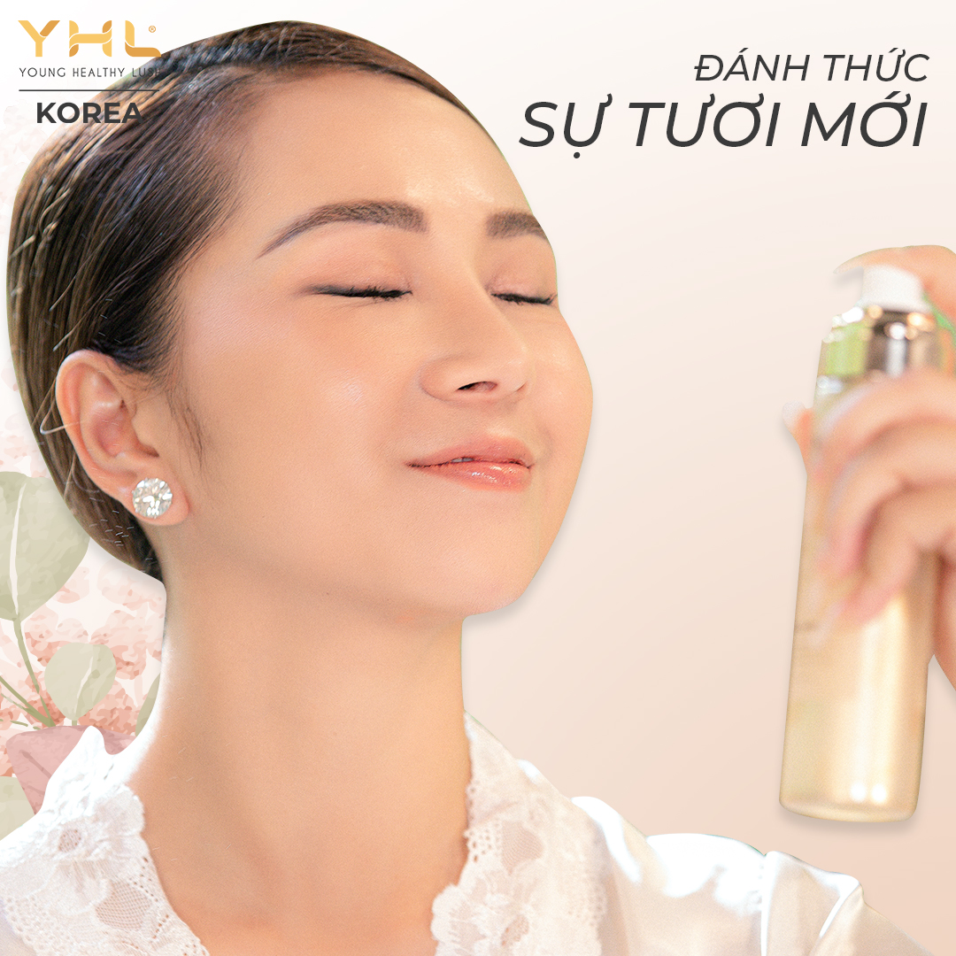 Xịt khoáng tinh khiết YHL cấp ẩm và dịu da 120ml Hàn Quốc