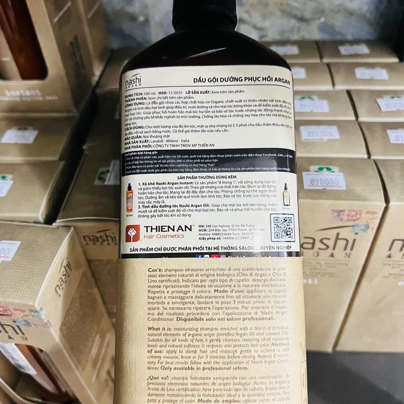 DẦU GỘI XẢ PHỤC HỒI HƯ TỔN NASHI ARGAN CLASSIC ITALY