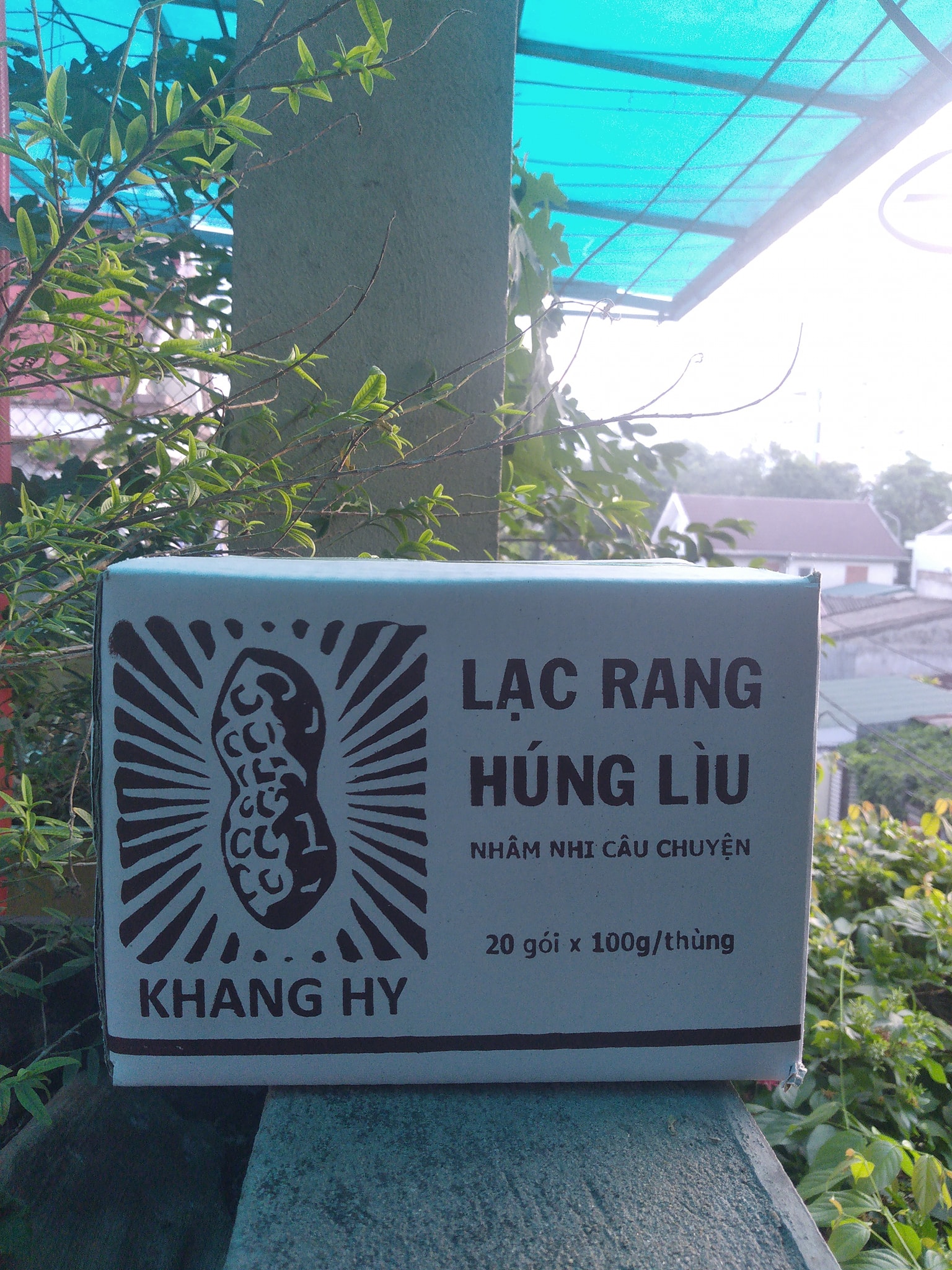 Thùng LẠC RANG HÚNG LÌU 20 GÓI X 100G/THÙNG Mã vạch 8938532361165