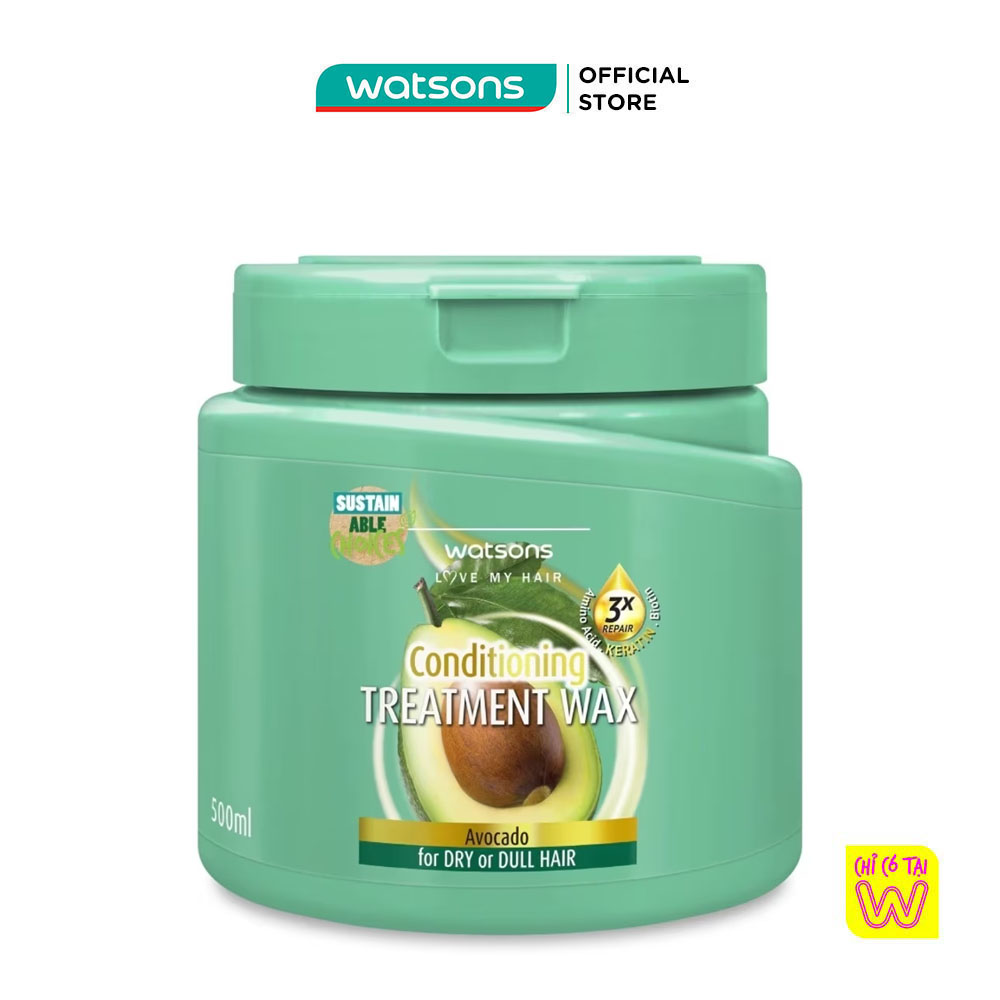 Kem Ủ Tóc Watsons Chiết Xuất Quả Bơ 400ml