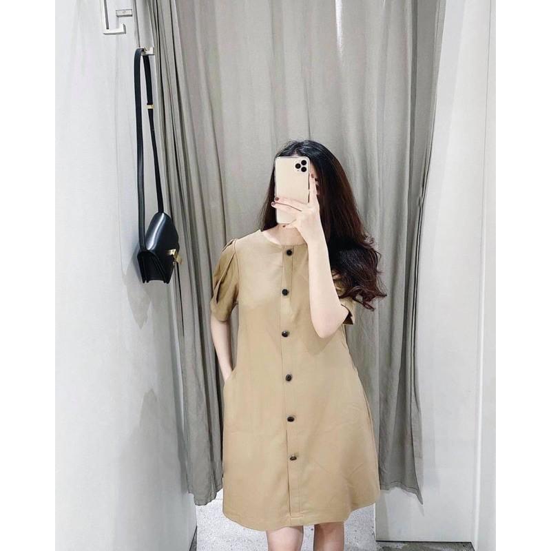 váy xuông, đầm xuông khuy trước xả kho siêu rẻ