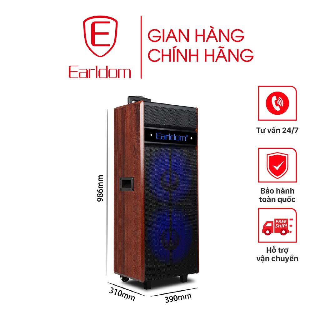 Loa kéo di động Earldom ET-LK5 ( Kèm 2 mic không dây) - Hàng chính hãng