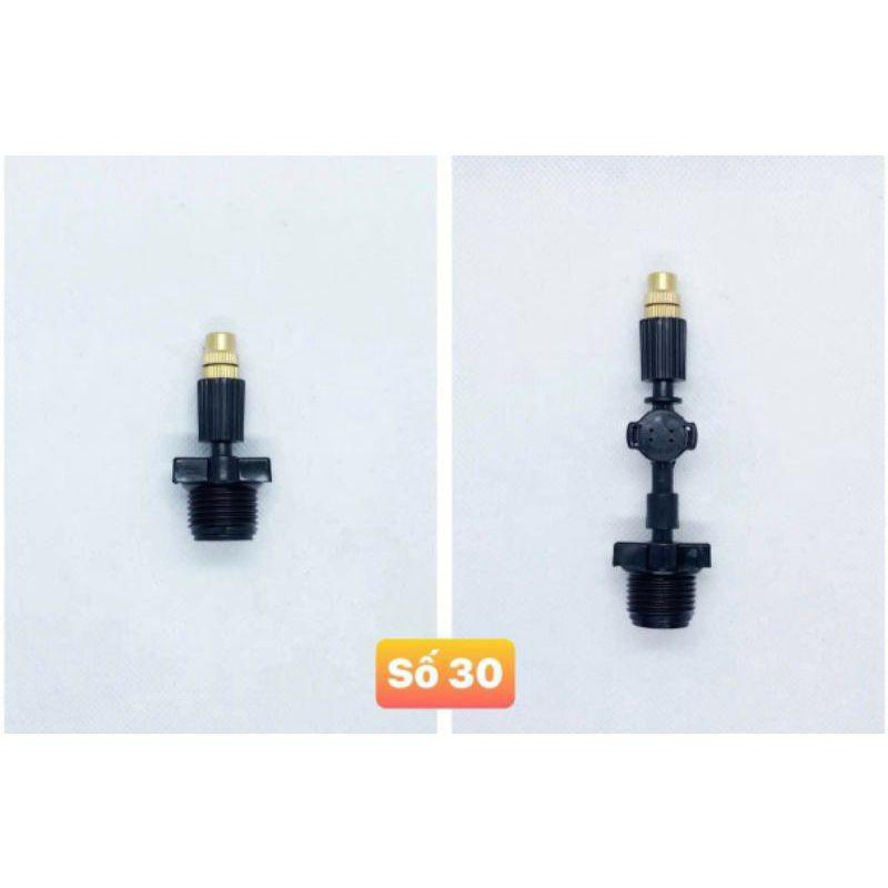 Béc phun sương 1 hướng đồng 8mm lắp đường ống 8 hoặc 21mm
