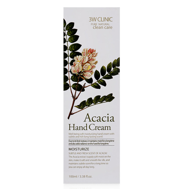 Hình ảnh Kem dưỡng da tay thảo mộc 3W Clinic Acacia Hand Cream (100ml)