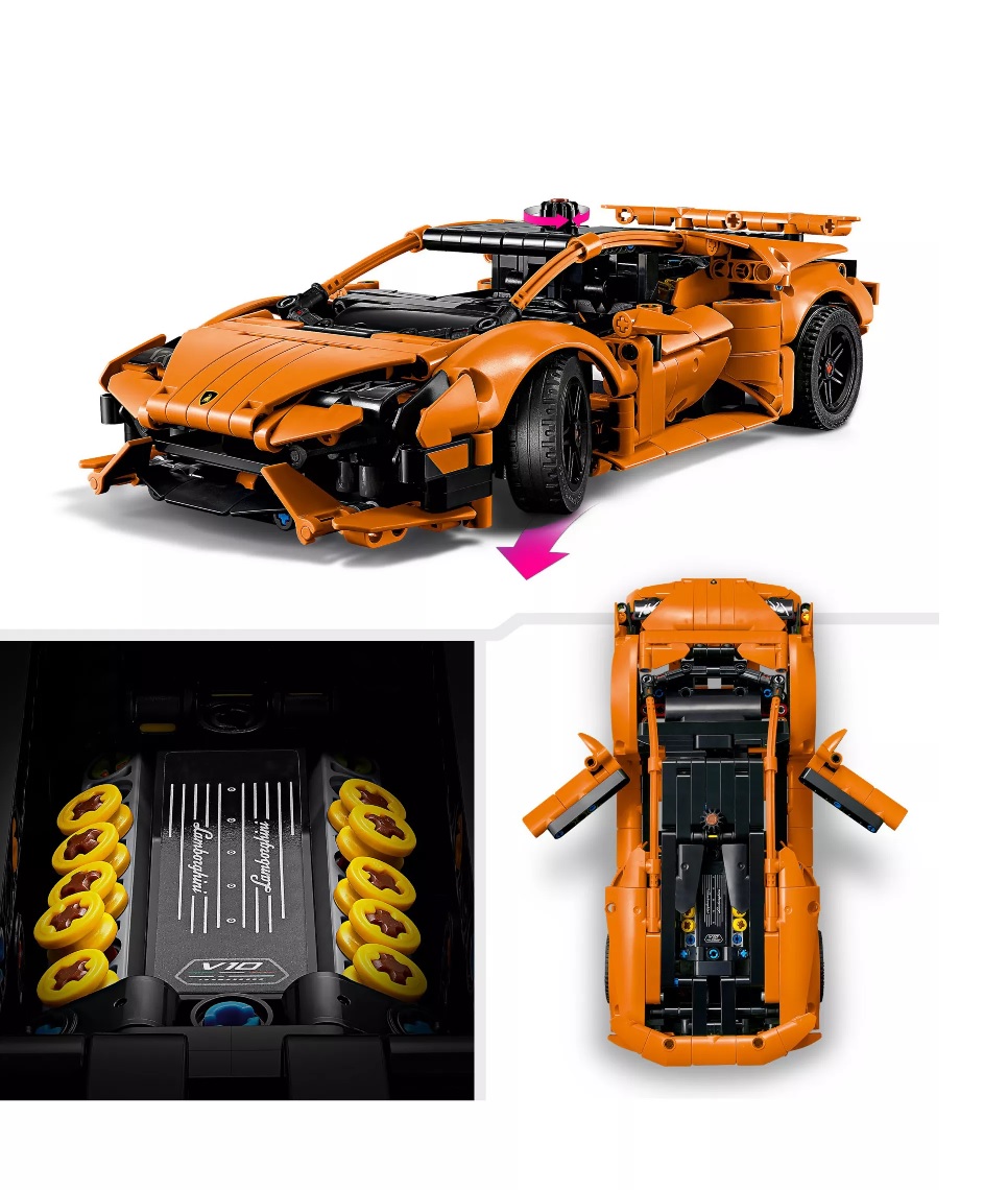 LEGO - TECHNIC - 42196 - Xe Lamborghini Huracán Tecnica màu cam