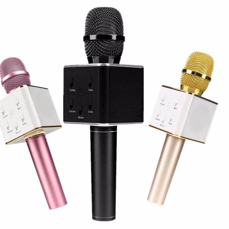 MIC HÁT KARAOKE KÈM LOA BLUETOOTH Q7  (Giao màu ngẫu nhiên)