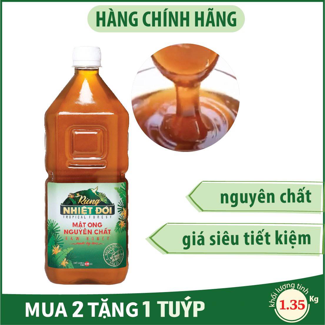 Mật Ong Rừng Nhiệt Đới Honimore (1350g)