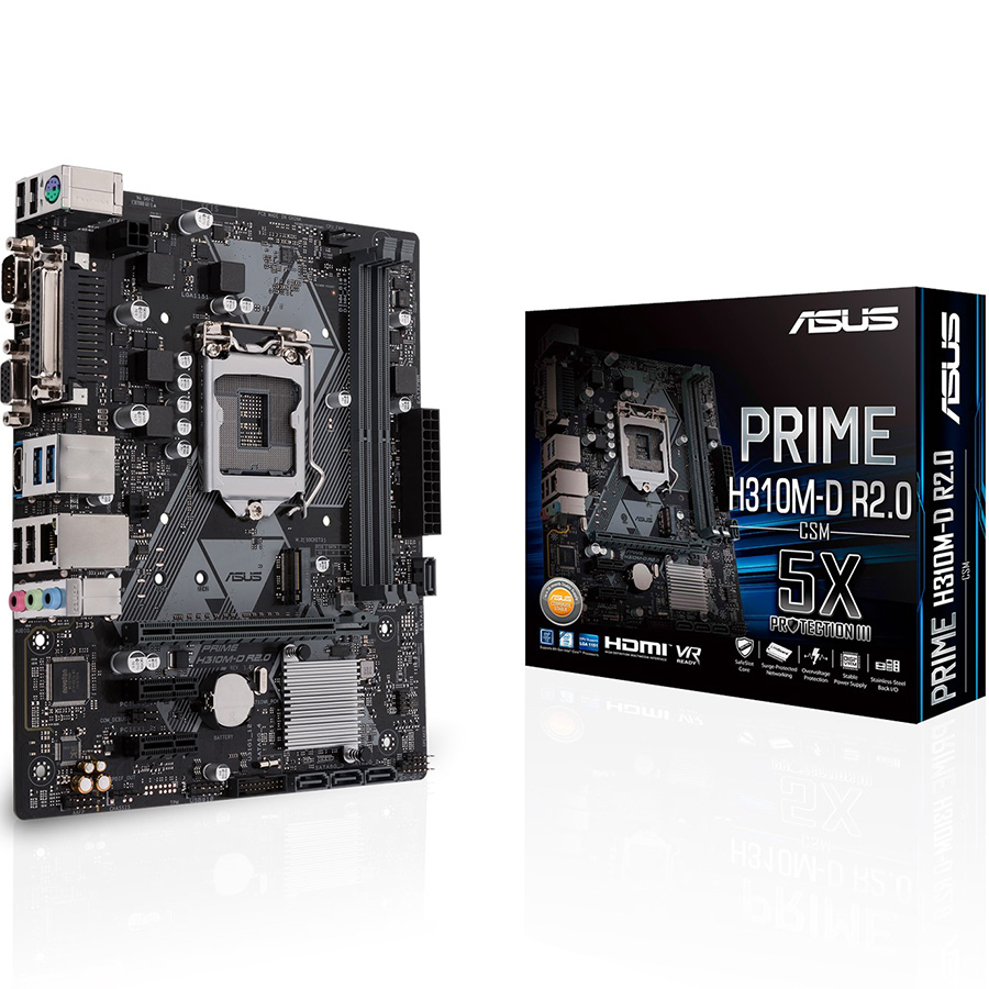 Bo Mạch Chủ Mainboard ASUS PRIME H310M-D R2.0/CSM - Hàng Chính Hãng