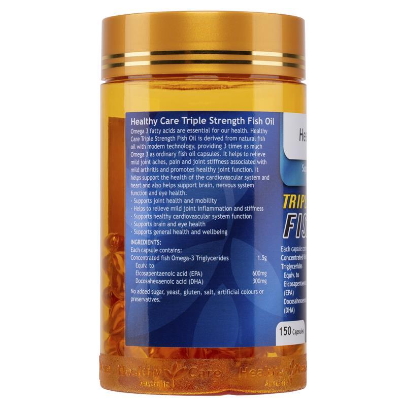 Healthy Care Triple Strength Fish Oil 150 Capsules