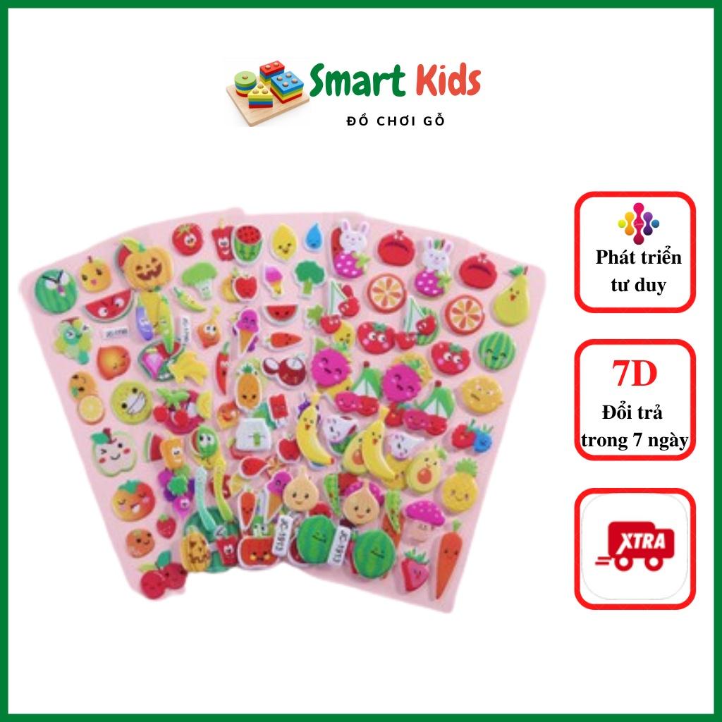 Đồ chơi cho bé gái bé trai giáo dục phát triển trí tuệ, combo bộ 6 món từ 1-4 tuôi Smart-Kids