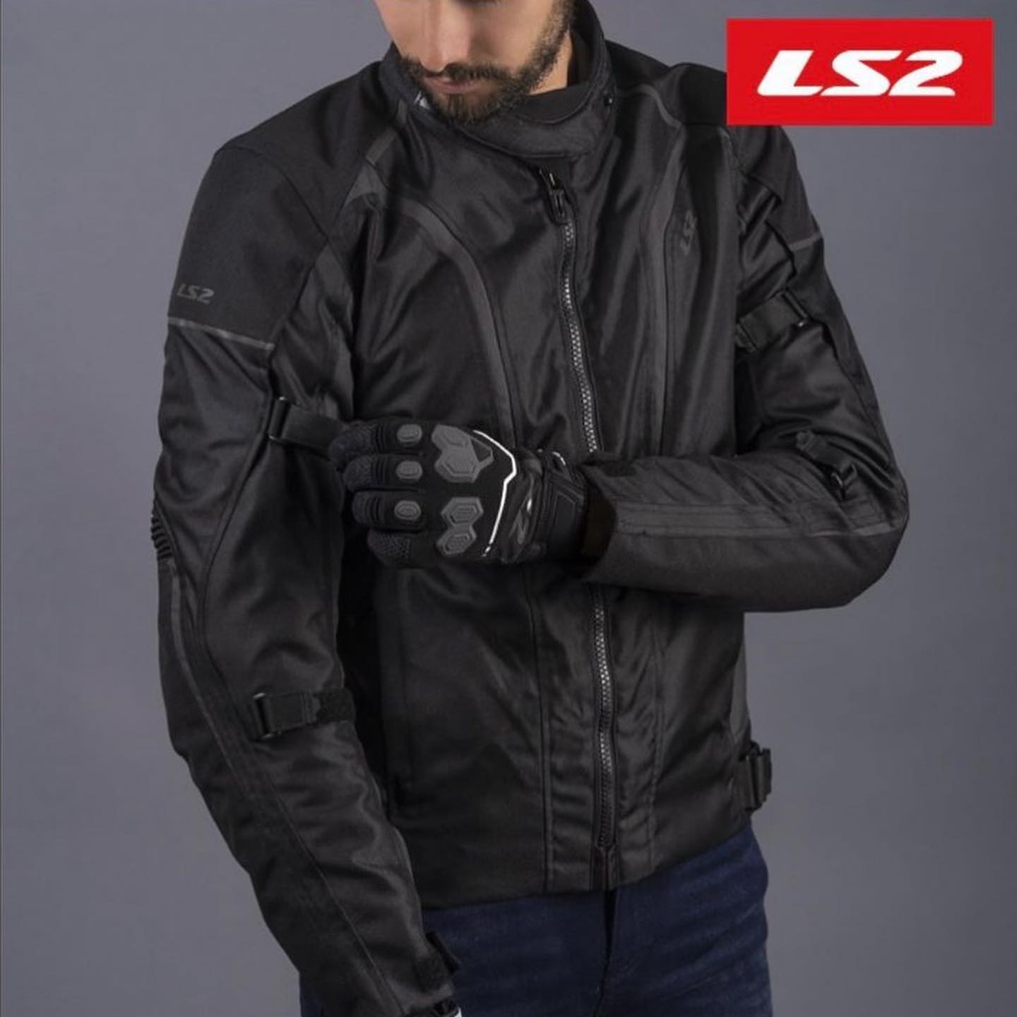 Găng Tay Bảo Hộ Lái Moto, Xe Máy LS2 Vega Man - GARA20