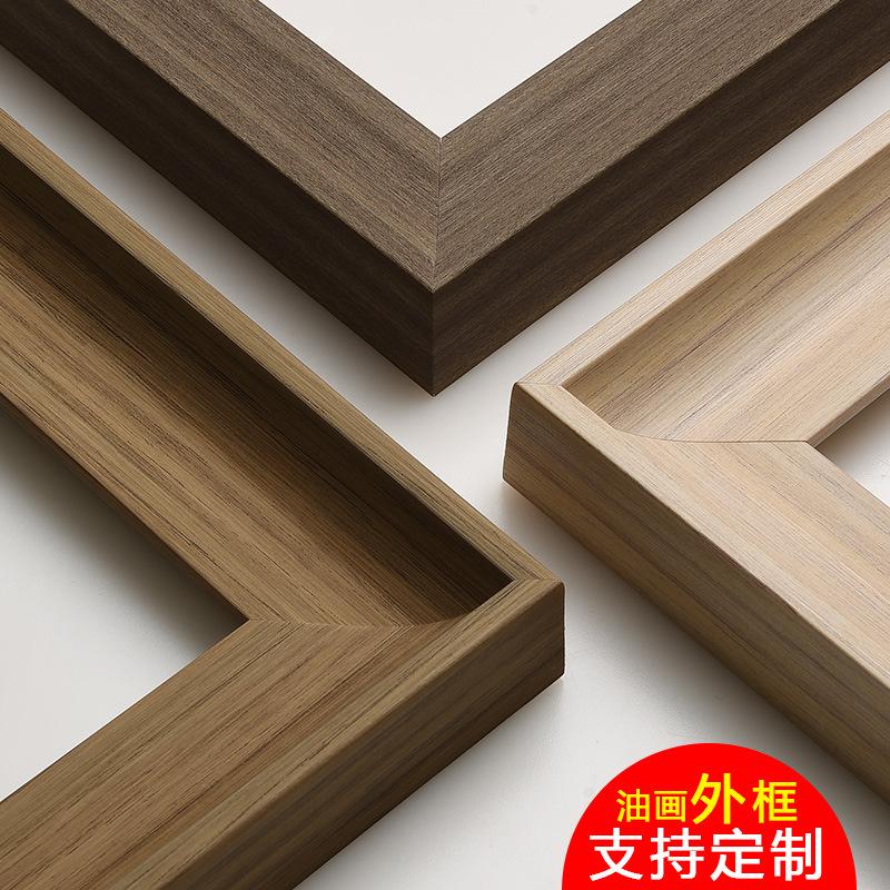 Ưu đãi đặc biệt theo phong cách châu Âu tối giản khung tranh sơn dầu kỹ thuật số khung ngoài khung khung khung ảnh kích thước lớn treo tường khung ảnh sáng tạo