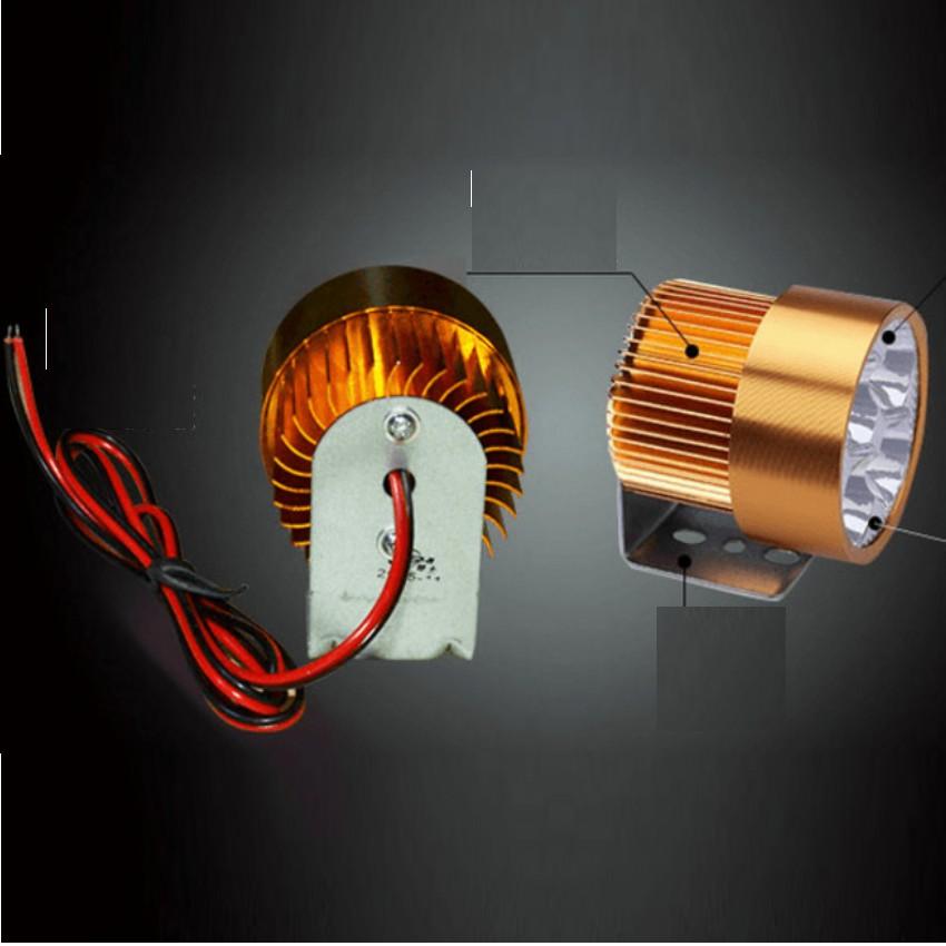 ️️ Đèn pha trợ sáng 4 LED dành cho xe mô tô, xe điện
