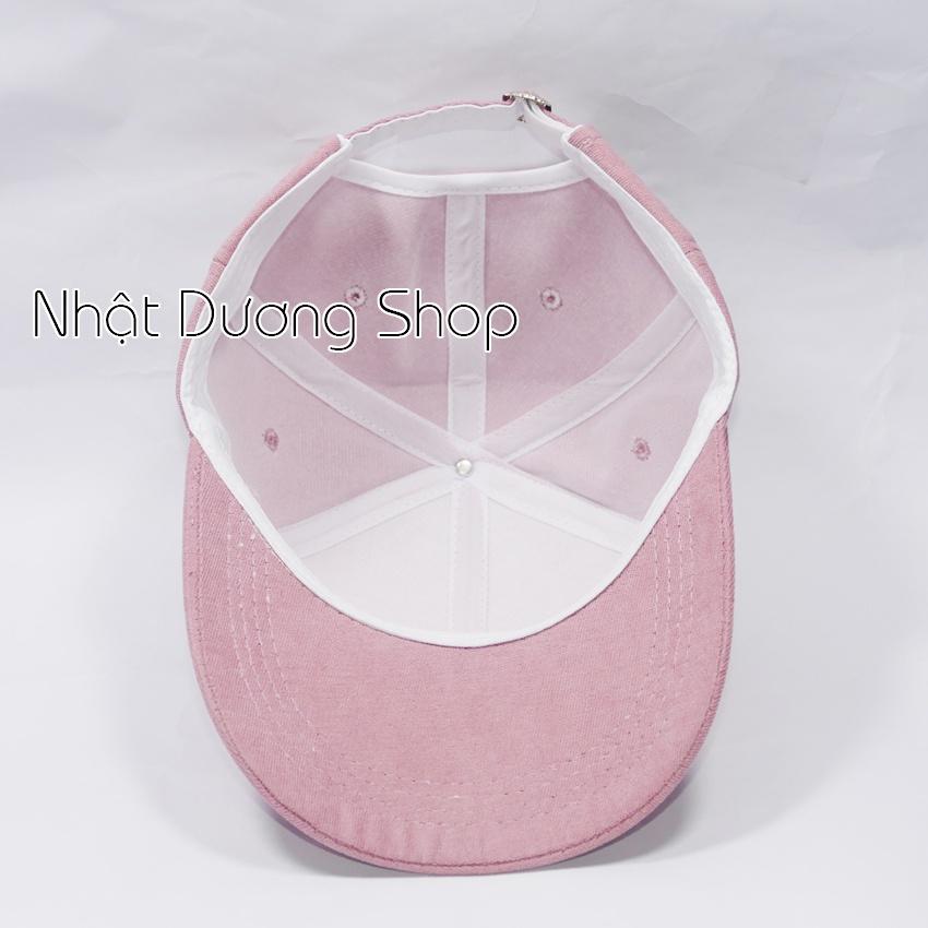 Mũ lưỡi trai ️ Nón kết nhung thêu chữ M phong cách Ulzzang form unisex nam nữ