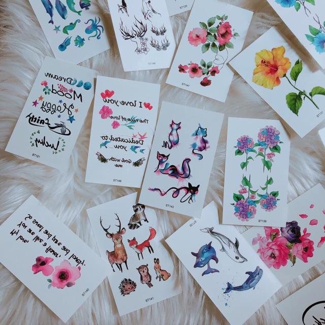 Set 30 hình xăm dán giá 50k