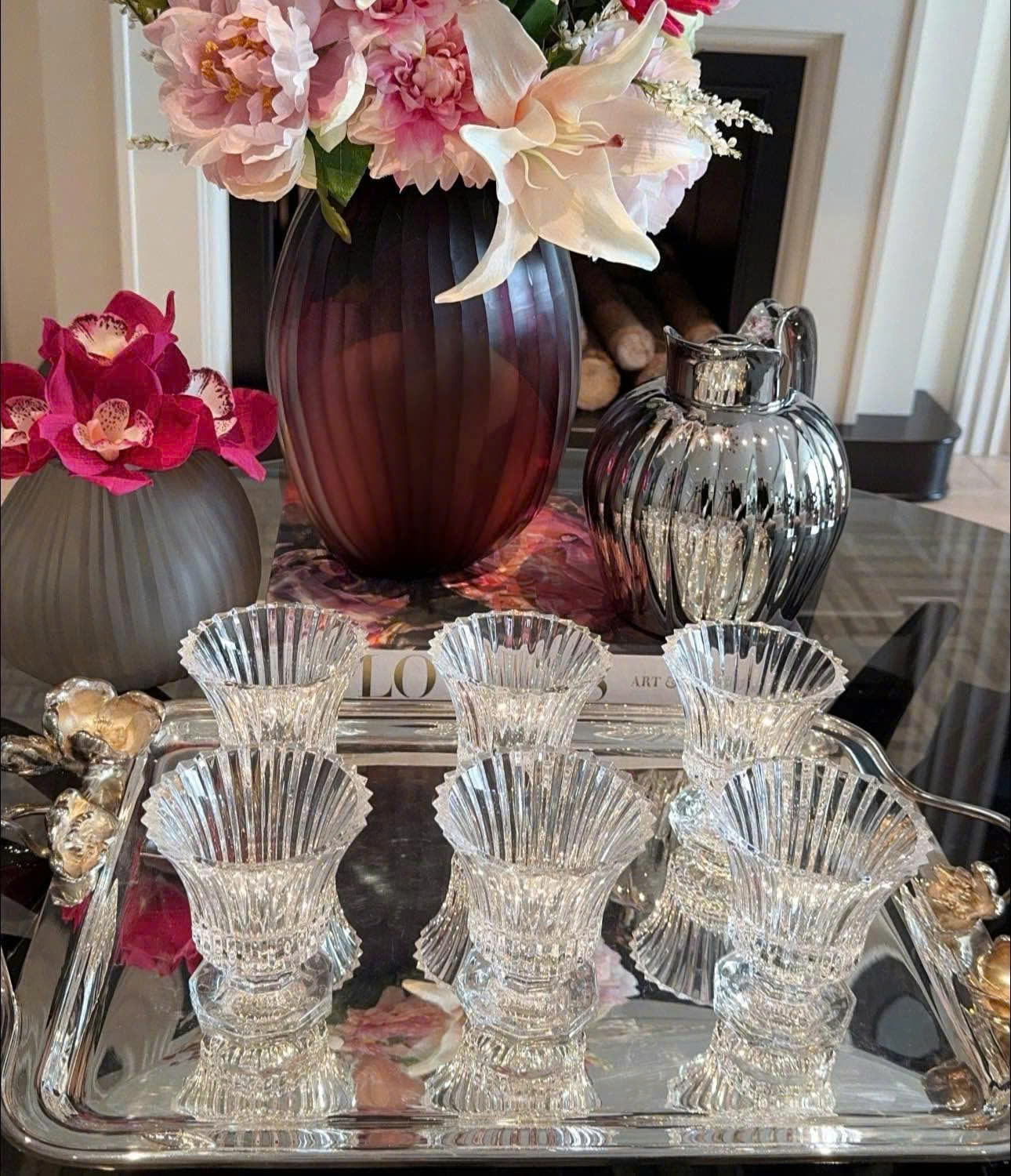 Set 6 cốc kem Windsor Rogaska hàng chính hãng