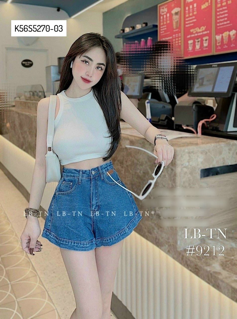 Quần Jean Ngắn Lưng Cao