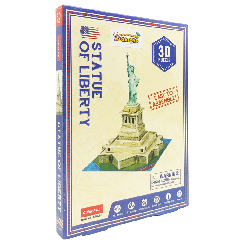 Mô Hình Giấy 3D Tượng Nữ Thần Tự Do - Cubic Fun S3026H (31 Mảnh Ghép)