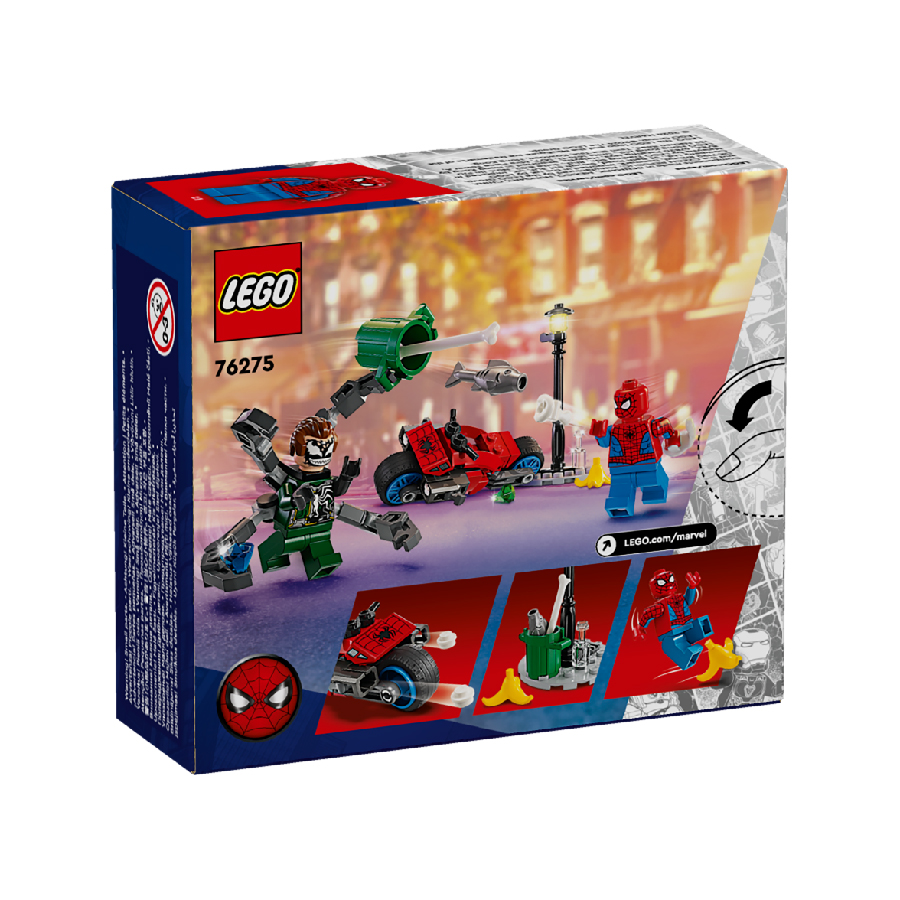 Đồ Chơi Lắp Ráp Người Nhện Đối Đầu Tiến Sĩ Ock LEGO SUPERHEROES 76275 (77 chi tiết)