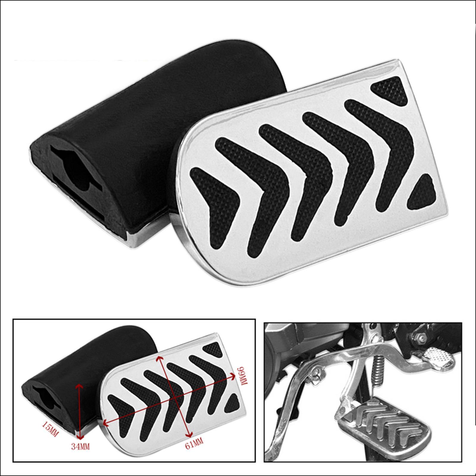 Motorcycle Foot Rest Pegs Universal Motorcycle Floorboards Black Wide