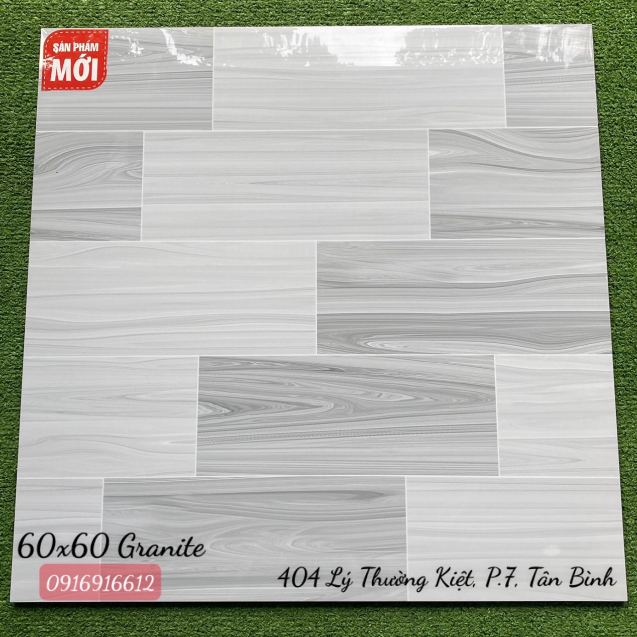 Gạch đá bóng kiếng 60x60 màu xanh cao cấp