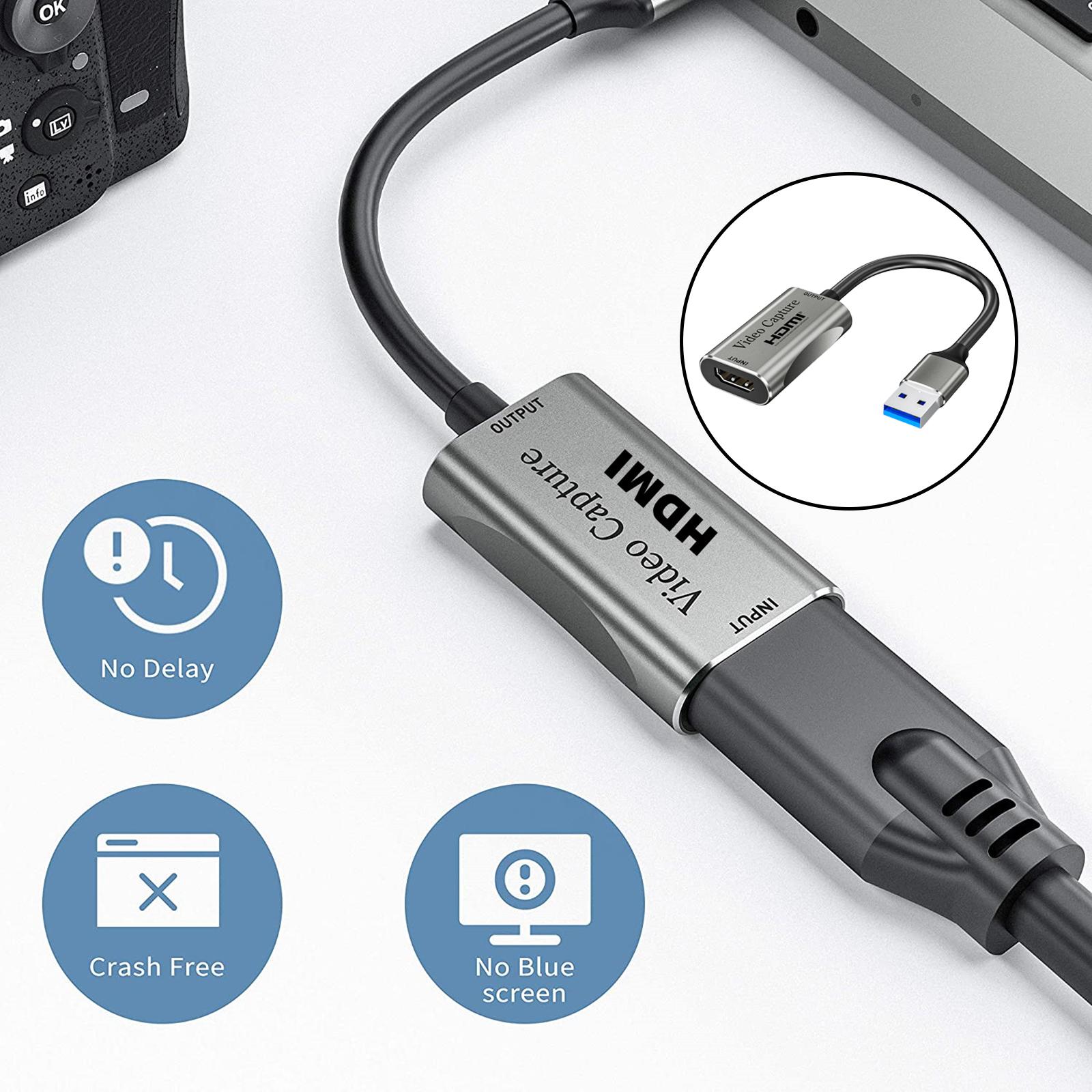 1080P 4K HDMI to USB 3.0 Video Capture Card Game Audio Live Streaming