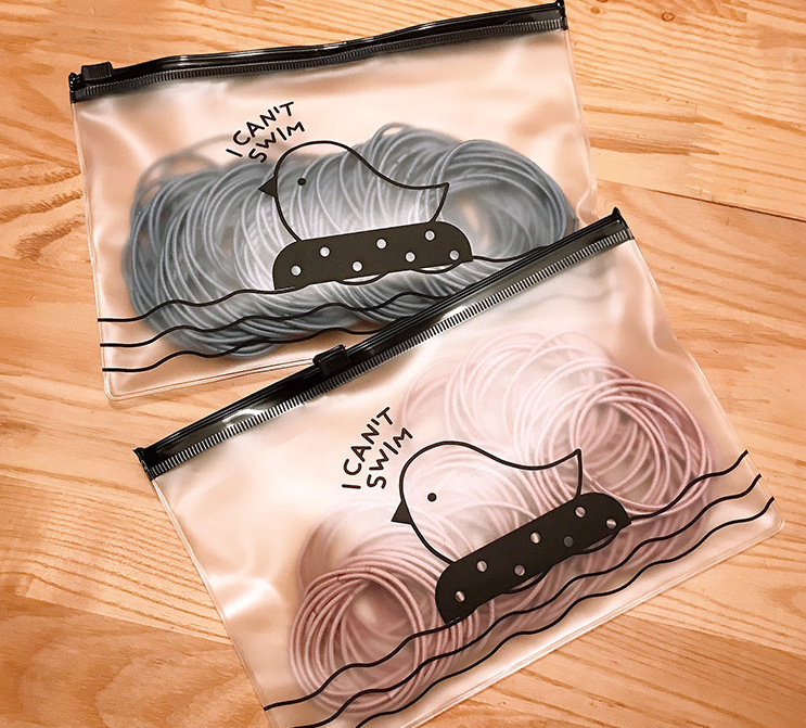 Set 100 cột tóc mẫu mới túi zip 20cm