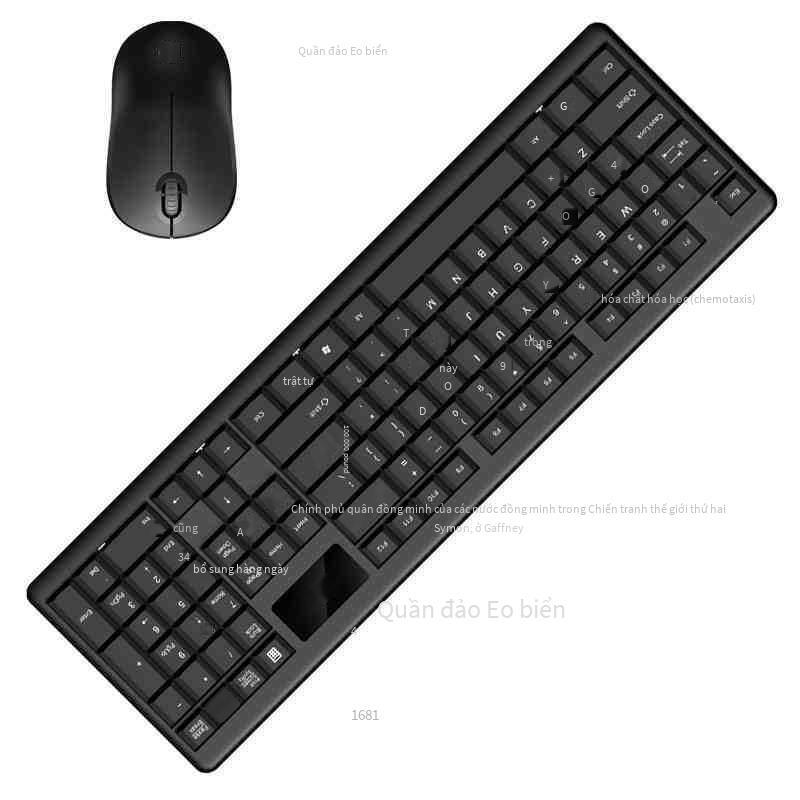 Bộ bàn phím và chuột không dây Fude 1600 phong cách mới nhất Bộ bàn phím và chuột không dây văn phòng tại nhà Máy tính xách tay Bộ bàn phím chuột không dây