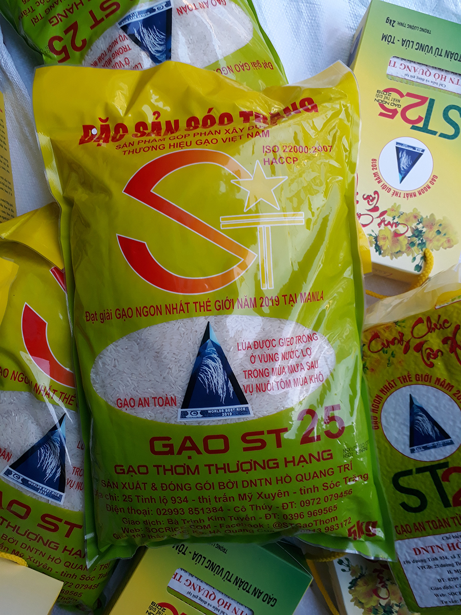 Gạo  ST25 Lúa Tôm Túi 5Kg - Cơm mềm dẻo, vị ngọt, thơm