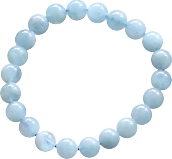 Vòng Aquamarine  Myanmar 8mm Ngọc Quý Gemstones VT130