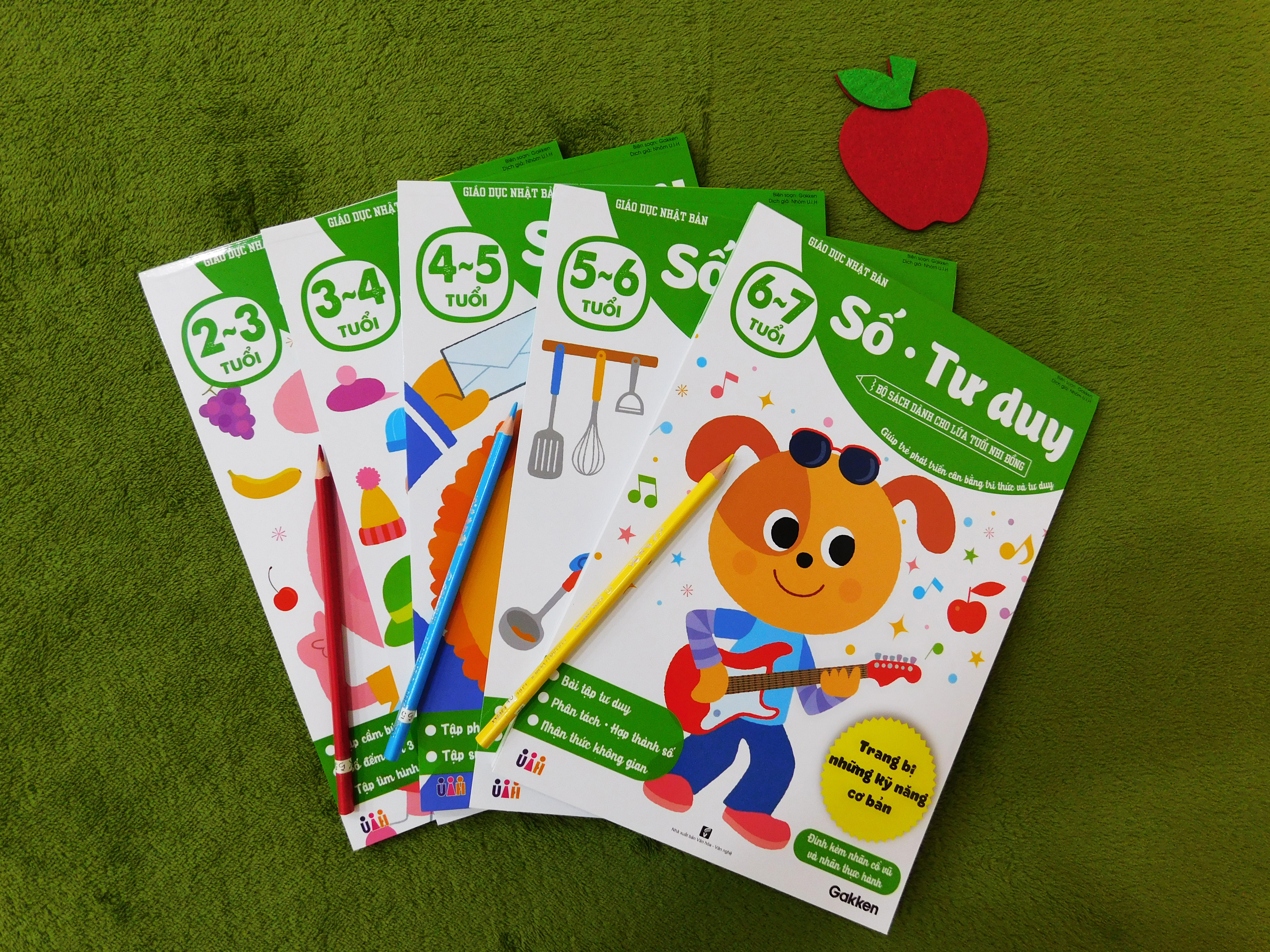 Số - Tư duy (5~6 tuổi) - Giáo dục Nhật Bản - Bộ sách dành cho lứa tuổi nhi đồng - Giúp trẻ phát triển cân bằng tri thức và tư duy