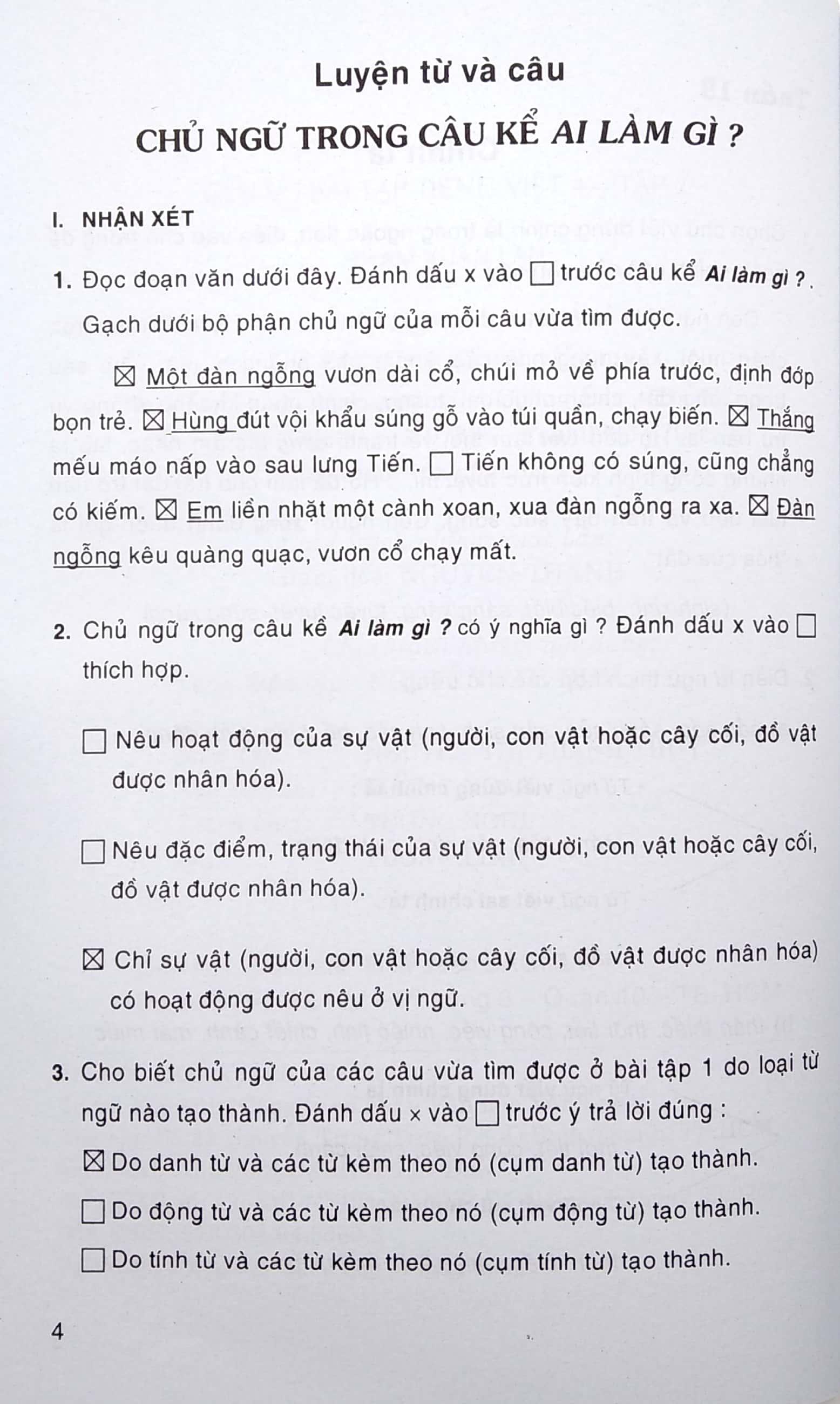 Giải Vở Bài Tập Tiếng Việt Lớp 4 - Tập 2