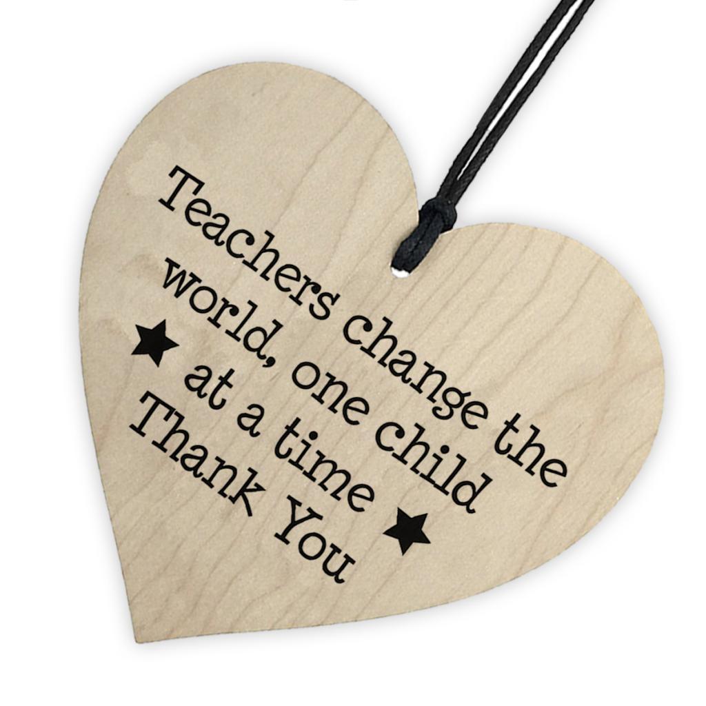 Creative Wooden Gift Tag Thank You Hanging Tag Teachers' Day Favor Tag