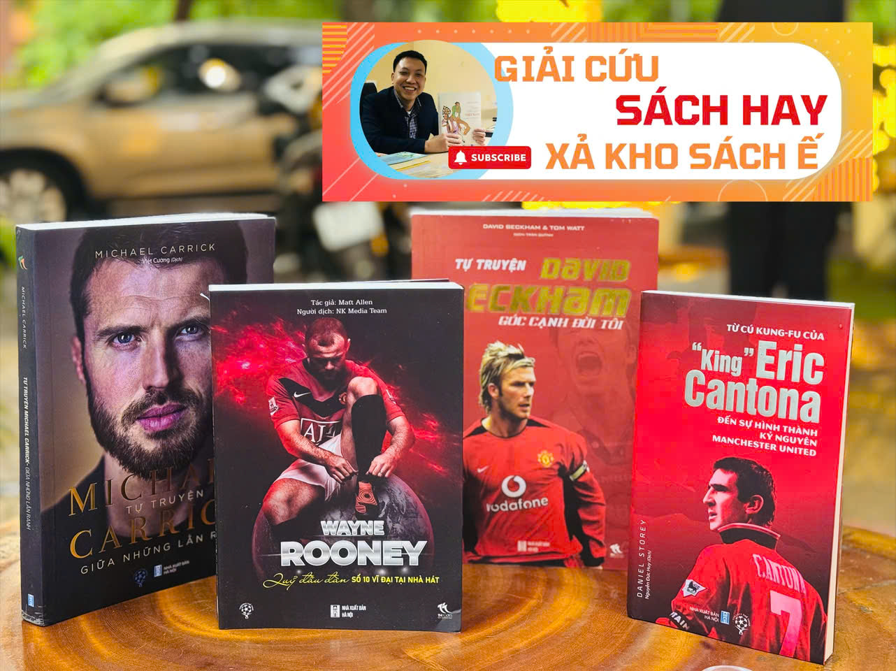 [Giải cứu sách hay, xả kho sách ế] Combo các huyền thoại Man Utd: CARRICK + CANTONA + BECKHAM + ROONEY – THBooks