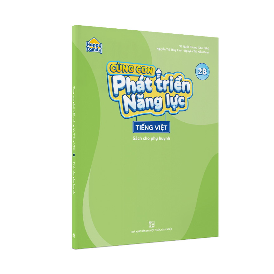 Bộ 4 cuốn Happy family Cùng con phát triển năng lực Tiếng Việt lớp 2 tập 1